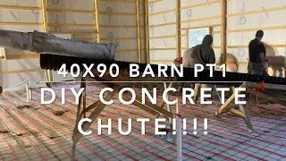 40 X90 Pole barn floor. (SAVED $3000 ON CONCRETE!!!!)