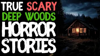 True Deep Woods Scary Horror Stories for Sleep | Black Screen With Rain Sounds