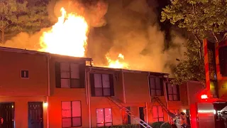 Massive fire rips through DeKalb apartment building