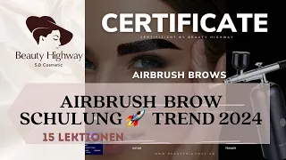Airbrush Brows Schulung Brow Trend2024 Vollversion Brow Tint Browlifting #airbrushbrows #browlifting