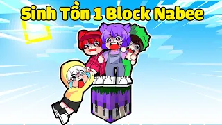 NABEE THỬ THÁCH 24H SINH TỒN 1 BLOCK NABEE CÙNG SINH TỐ TEAM SIÊU TẤU HÀI TRONG MINECRAFT 🤣😜