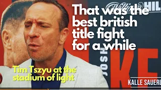 KALLE SAUERLAND ON JOSH KELLY V TIM TSZYU “I’M HAPPY TO GO ALONG WITH THAT”