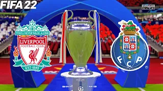 FIFA 22 | Liverpool vs FC Porto - Champions League UEFA 2021/22 - Full Match & Gameplay