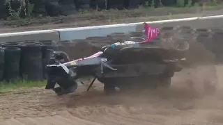 Simon Pagenaud HUGE FLIP at Mid Ohio during IndyCar practice