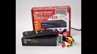 Топовая Новинка 2018! World Vision T62A - тюнер (ресивер) Т2 видеообзор и распаковка