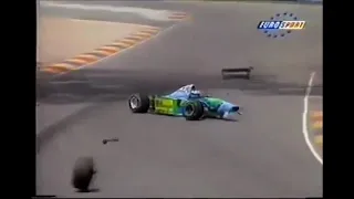 Samuel Johnson UTTP Reincarnated crashes his Benetton B194