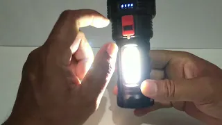 Lanterna Tática - Lanterna solar tática - Pesca - Trilhas - Caverna