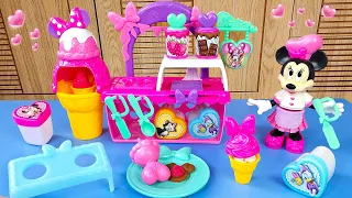 Satisfying with Unboxing Disney Minnie Mouse Toys, Kitchen Cooking Play Food Set Review ASMR