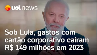 Cartão corporativo de Lula: Gastos caíram R$ 149 milhões em 2023 em relação a 2022