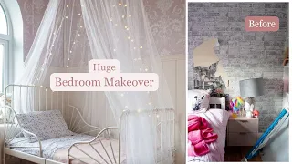 Epic before and after, girls bedroom makeover! 🛏