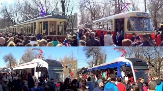 Парад трамваев в Москве 2015
