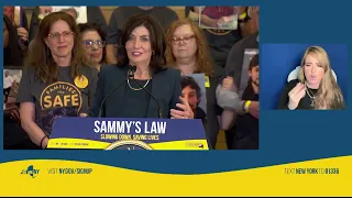 Governor Hochul Joins NYC Officials and Activists to Celebrate the Signing of Sammy's Law