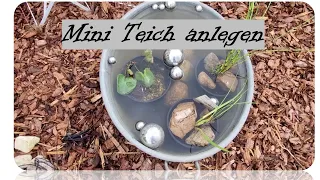 Mini Teich anlegen