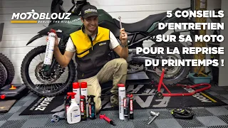 5 CONSEILS afin de VÉRIFIER et ENTRETENIR sa MOTO avant la REPRISE du PRINTEMPS !!