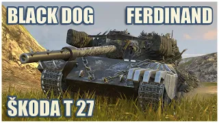Škoda T 27, Black Dog & Ferdinand • WoT Blitz Gameplay