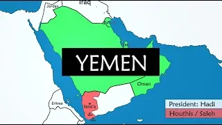 Yemen - 28 years of history on a Map