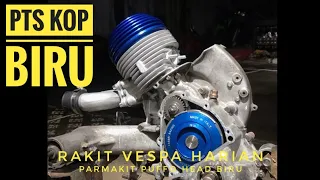 Vespa PTS Parmakit Biru Puffo || Aji VAS