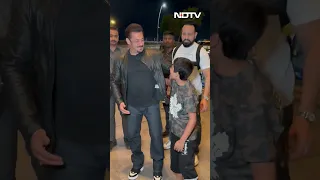 Salman Khan Shares An Adorable Moment With A Young Fan, Hugs Him Outside Airport
