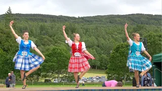 Scottish Lilt Highland dance competition during the 2022 Kenmore Highland Games in Scotland