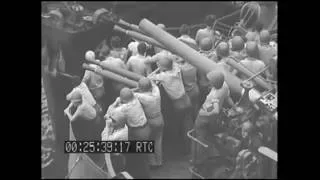 Guam Bombardment; Planes Dive Bomb Beach; USS LCI(G)-472, 7/21/1944 (full)