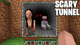 Oh no! This is the SCARY TUNNEL in MINECRAFT !!! VERY LONG TUNNEL MINECRAFT