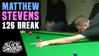 MATTHEW STEVENS SNOOKER VET smashes in an incredible 126 break against (not so Slick) Mike.