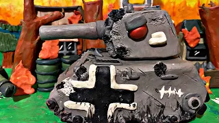 Монстр Маус напал на Деревню - мультики про танки