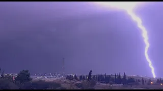 12/13/23 | Intensive Lightning Show | Strong Thunderstorm with Heavy Rain