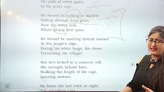 A tiger in the zoo class 10|Class 10 English|Poem|A Tiger In The Zoo