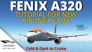 FENIX A320 | Tutorial for GA Pilots | Cold & Dark to Cruise (part 1) | Microsoft Flight Simulator