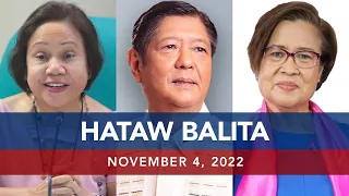 UNTV: Hataw Balita Pilipinas | November 4 2022, 2022