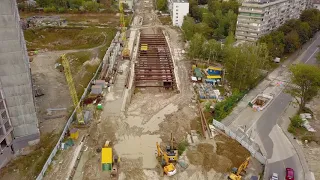 Ст "Мостицька". Будівництво метро на Виноградар. 18.10.2020