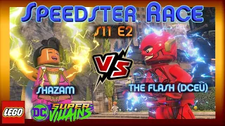 Speedster Series - DCEU Flash vs Shazam Race!! S11 E2 (LEGO DC Super Villains)