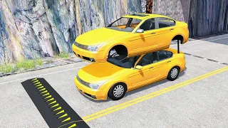 Massive Spike Strip Car Pileup Crashes #72 – BeamNG Drive | CrashBoomPunk