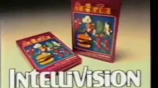 BurgerTime  Intellivision UK 80's Commercial