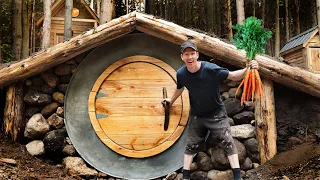 Building Root Cellar (Hobbit House) | Primitive Food Preservation at the Off Grid Cabin!