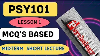 Psy101 Mcqs based Highlighted Handout|PSY101 midterm short lectures updated method🤩|#psy101#lesson1