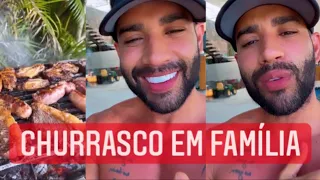 Gusttavo Lima faz CHURRASCO em ANGRA com Andressa Suita e os filhos e dá PRESENTE