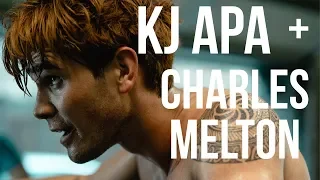 Kj Apa + Charles Melton Train In Alex Fines Hemp Hydrate House Gym