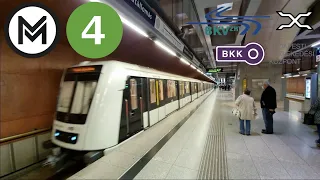 CAB RIDE Budapest Metro line M4 Kelenföld vasútállomás - Keleti pályaudvar | driverless metro