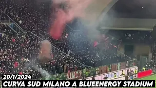 CURVA SUD MILANO A BLUEENERGY STADIUM UDINE || Udinese vs AC Milan 20/1/2024