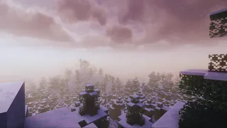 Minecraft Soothing Scenes ❄️ Winter Ambience