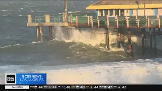 Strong winds, high surf batter Orange County coastline