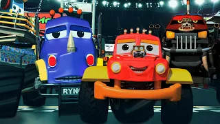 Clash Of Giants Olympics | Dawn Of The Race | Car Cartoon Shows | Monster Truck Dan | Kids Videos