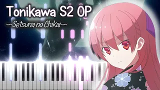 Tonikaku Kawaii S2 OP - Setsuna no Chikai / 刹那の誓い【Neko Hacker ft. Akari Kitou】- Piano Cover/Tutorial