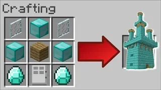 HOW TO INSTANTLY MAKE A DIAMOND HOUSE IN MINECRAFT !! Minecraft Mods