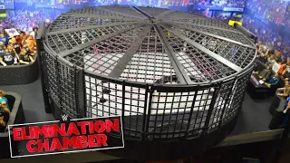 WWE FIGURE ELIMINATION CHAMBER PLAYSET!