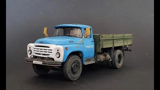 Сборка модели советского грузовика Зил-130 от avd в масштабе 1/43