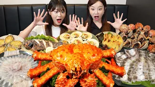 [Mukbang ASMR] Korean Seafood Market 🦀 Kingcrab Eel Shabu-shabu sashimi Eatingshow Ssoyoung