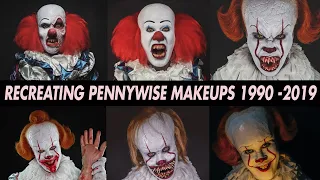 Pennywise Makeups from IT 1990 -2019 | Prince De Guzman Transformations
